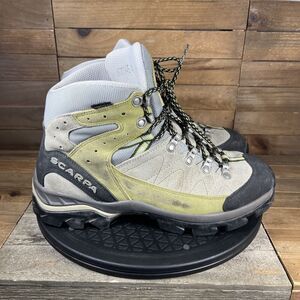 Scarpa Means Size US 8 Go Up Gore-Tex Hiking Lace Up Boot Gray Olive Green